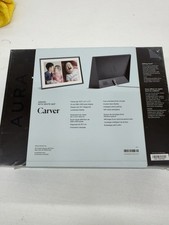 Aura Carver 10.5" Digital Picture Frame, Gravel with White Mat, Model: AF900