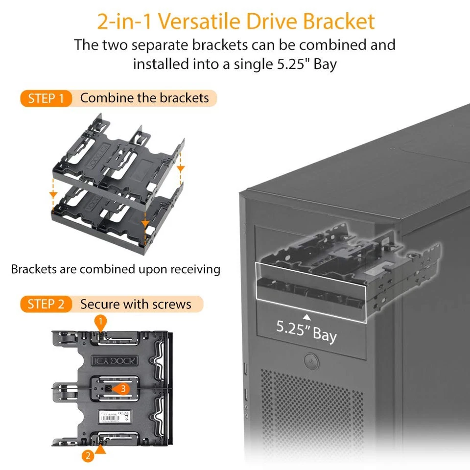 Internal 4 Bay 2.5 Inch Drive Mount for Faster PC Storage Expansion Solutions - Image 2 of 4