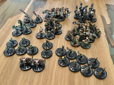 Mage Knight 49 Figuren Konvolut Lot Orcs Goblins gelb WizKids