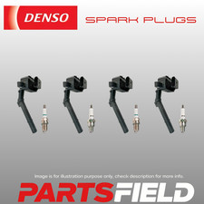 Full Set Ignition Coil&Denso Spark Plug For 2.0L 4cyl Infiniti QX30 2016-2021