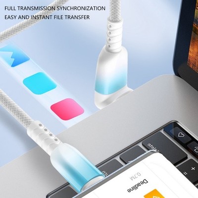 USB CREATE to CREATE Fast Charging Cord Grade Color Short Permanent Polyamide