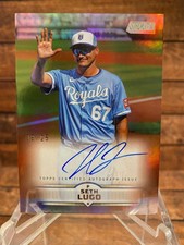 2025 Topps Stadium Club Autograph Variation Seth Lugo /25 Rainbow Foil Royals