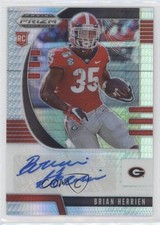 2020 Panini Prizm Draft Picks Rookies Hyper 50/75 Brian Herrien #134 Auto 03rx