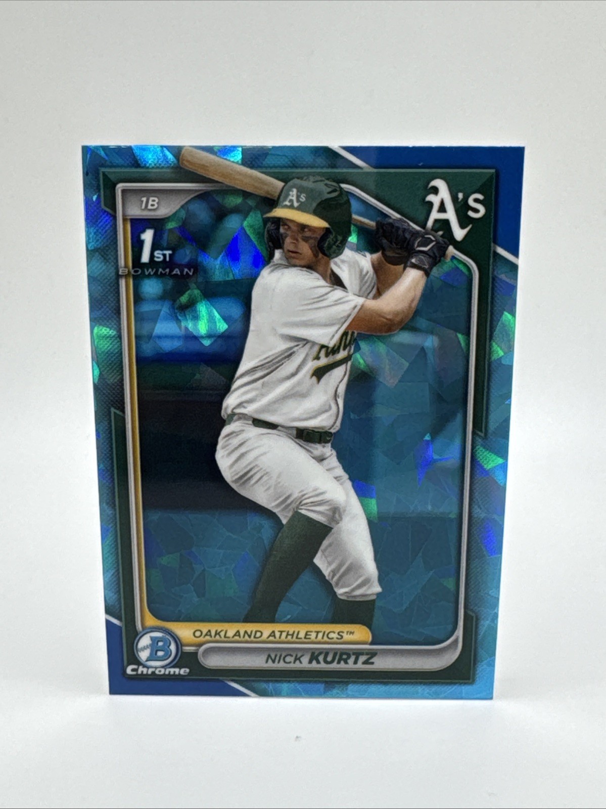 2024 Bowman Draft Chrome Sapphire Nick Kurtz #BDC-56 (1st) Oakland Athletics