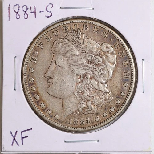 1884-S $1 Morgan Silver Dollar in XF Condition #5715
