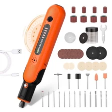 8V Cordless Rotary Tool Kit with 103pcs Accessories, USB-C Charging, 5-Speed ...