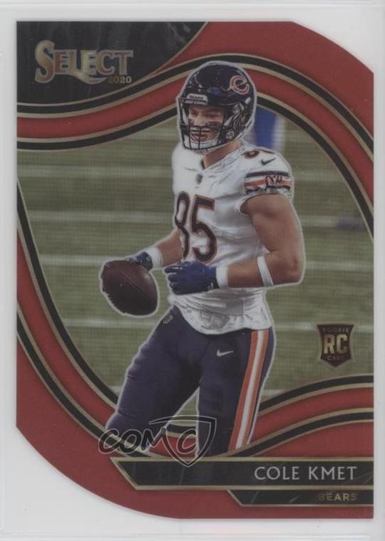 2020 Panini Select Field Level Red Prizm Die-Cut Cole Kmet #374 09nc