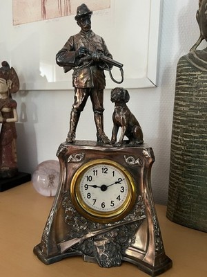 Jägeruhr, weltweites Einzelstück, versilbert, von 1928, voll funktionsfähig