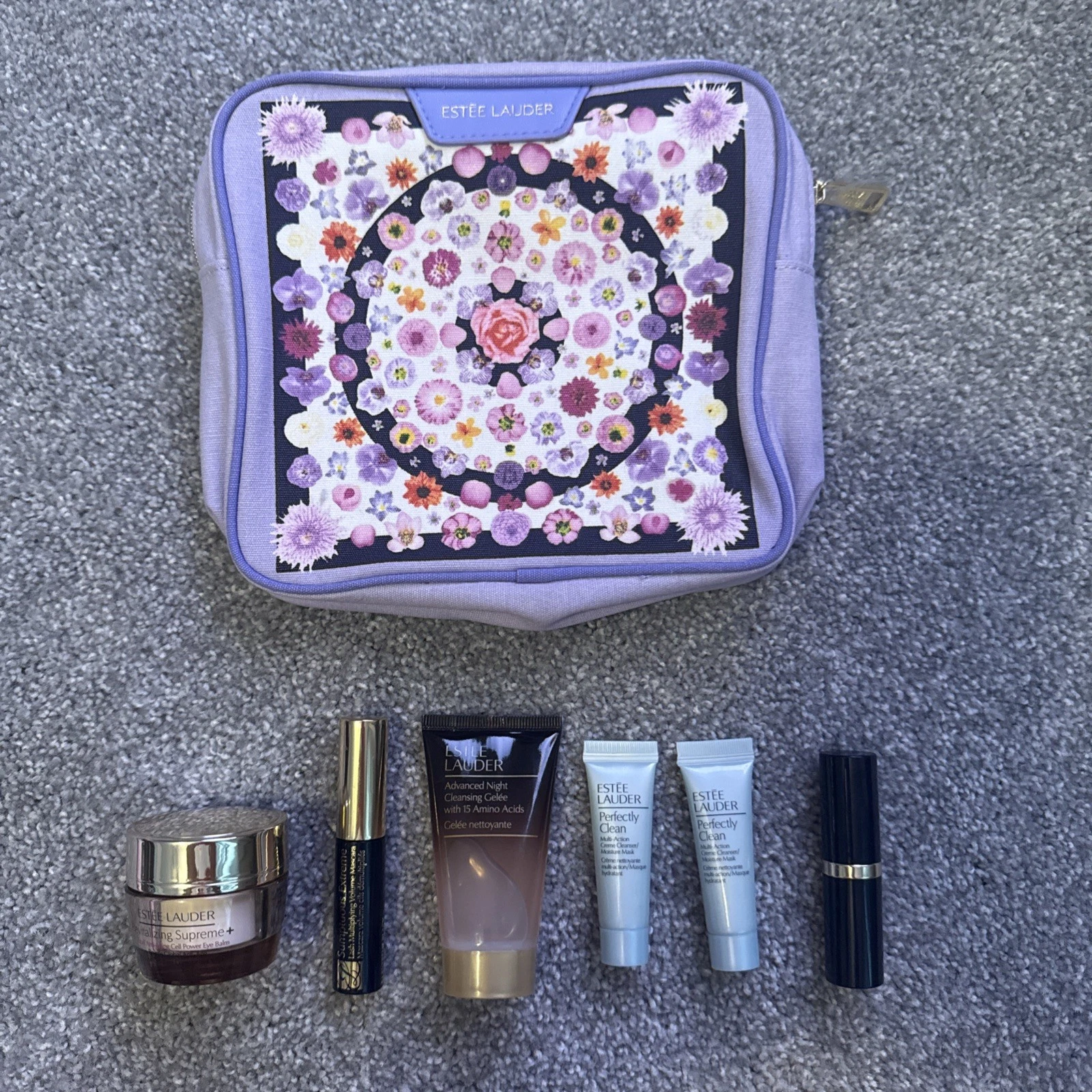 Estee Lauder Revitalizing Supreme Eye Balm ANR Gelée Cleanser Makeup Travel Set