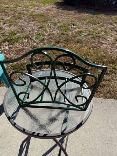 Antique Hose Holder Metal Garden Decor, Wall-Mount Vine Hose Reel Rack