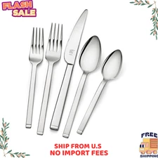 ZWILLING Squared 45-pc 18/10 Stainless Steel Flatware Set