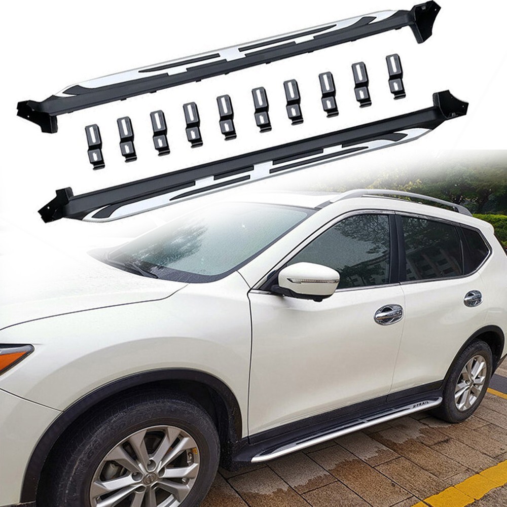 2PCS Side Step Running Boards Nerf Fits For Nissan X-Trail Rogue