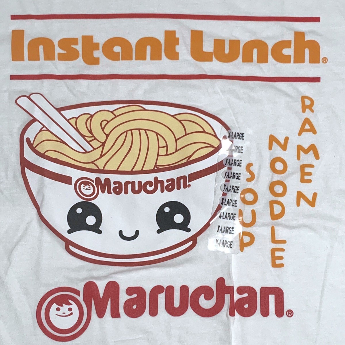 Maruchan Instant Lunch Ramen Noodles White T-Shirt Graphic Logo