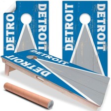 Detroit Football Tailgating Cornhole Board Wraps and Decals Vinyl Sticker