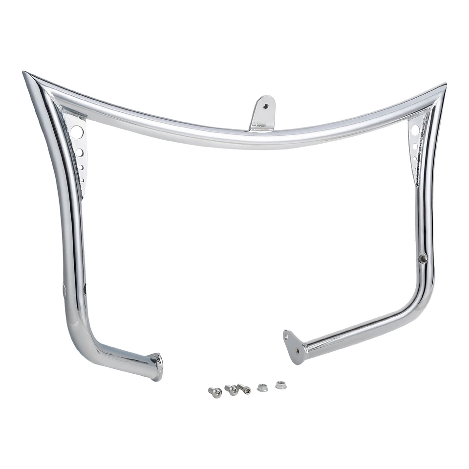 Barra de choque protectora de motor cromada apta para Harley Electra Street Road Glide 1997-2008 Foto 3 de 4