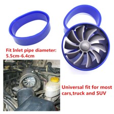 Inlet Air Intake Gas Saver Turbo Turbine Fan Universal Blue Silicone Filter Inlet Air Intake Gas Saver Turbo Turbine Fan Universal Blue Silicone Filter