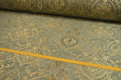 Möbelstoff Bezugsstoff Polsterstoff Meterware Stof Jacquard Ornament Barock Rank