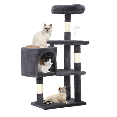 Cat Tree 37 Inch Tall Cat Tower Kitten with Scratching Posts and Perches Indoor