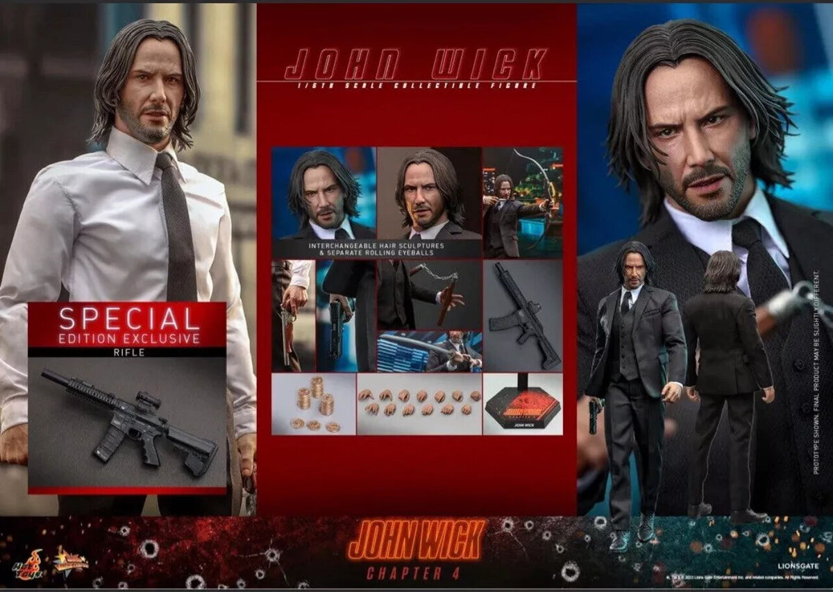 1/6 Hot Toys MMS729B John Wick 4 Special Edition Action 1/6 Hot Toys MMS729B John Wick 4 Special Edition Action