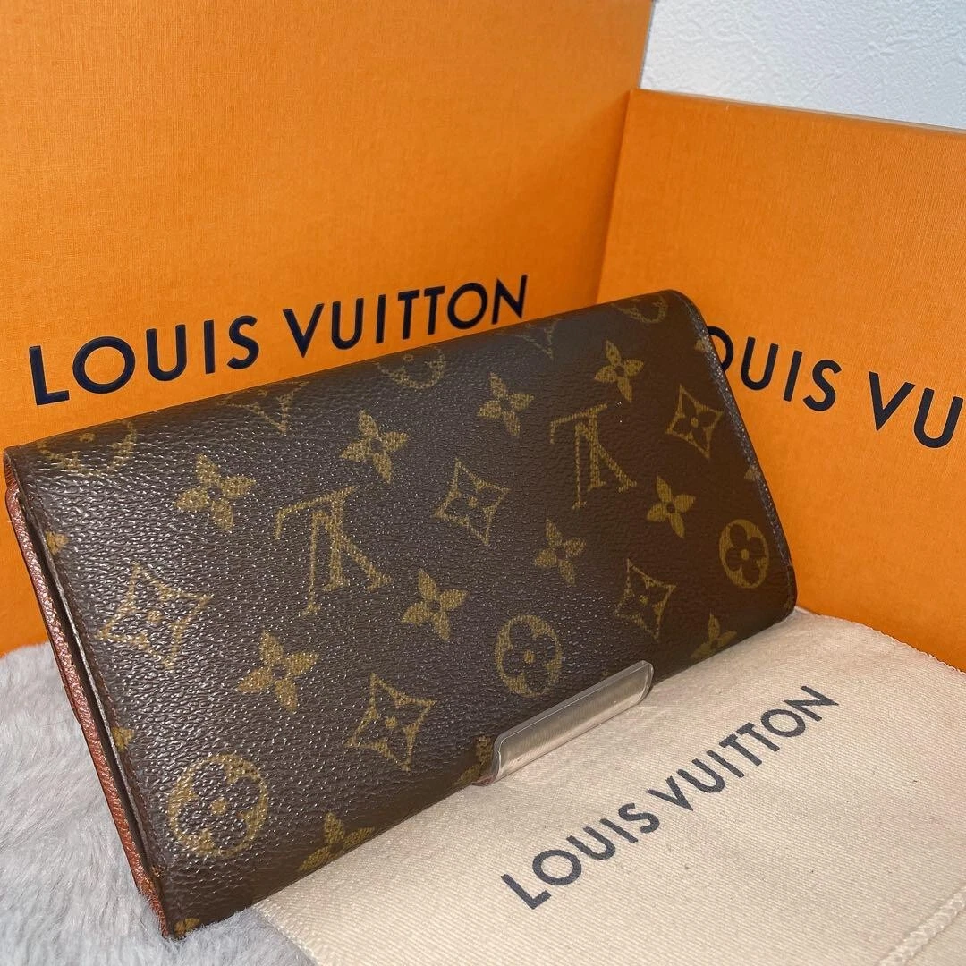 Louis Vuitton Trifold Long Wallet Monogram Porto Tresor International in  2023