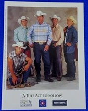 2004 PANHANDLE SLIM COWBOY APPAREL ORIGINAL PRINT AD TUFF HEDERMAN WORLD CHAMP