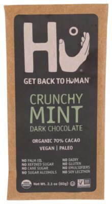 Hu Kitchen Organic Dark Chocolate Crunchy Mint Bar 2.1 Oz Pack Of 4