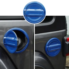 Blue Filler Door Fuel Tank Lid Gas Cap Cover Trim For Jeep Wrangler JL 2018-2023