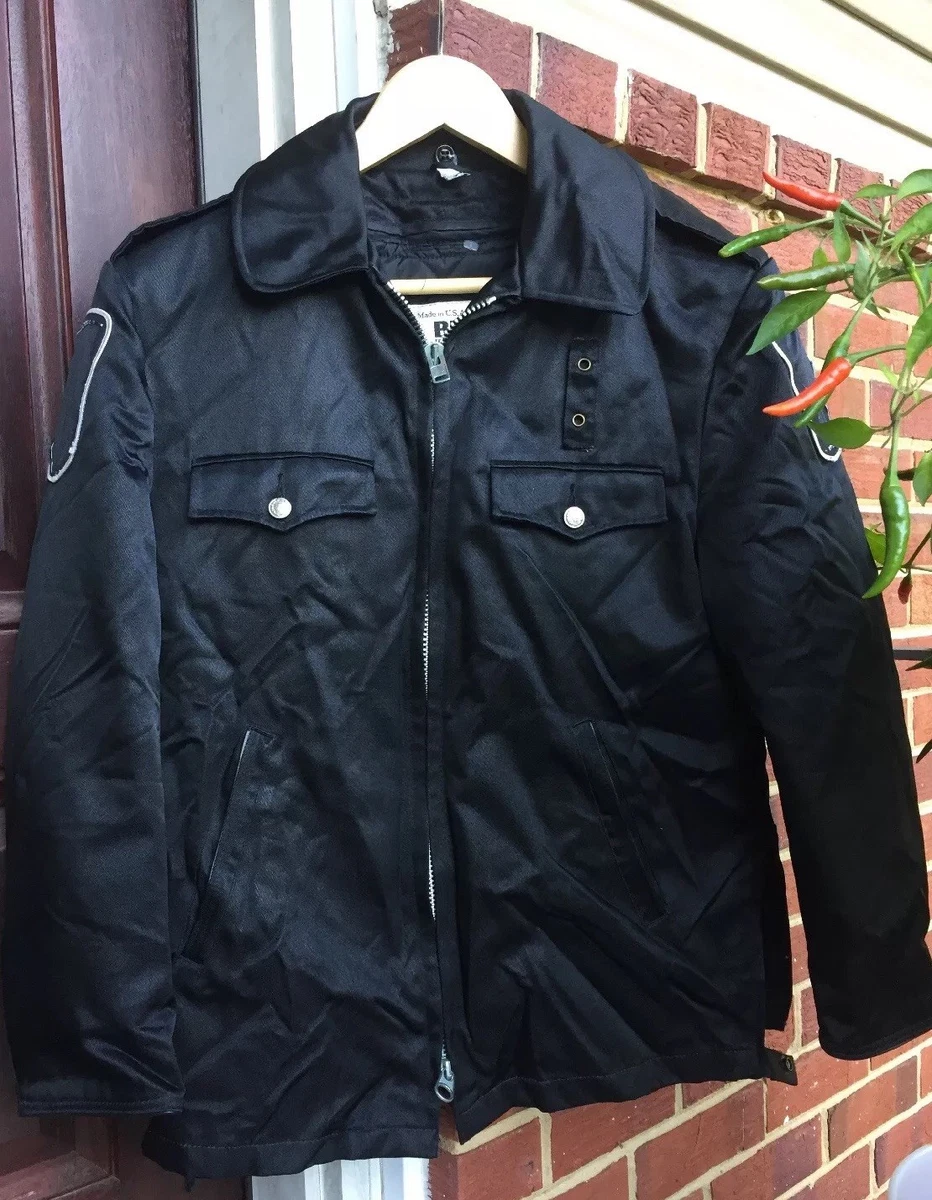Vintage BLAUER POLICE Official Men's Boston Massachusetts Bomber Jacket Size 36S