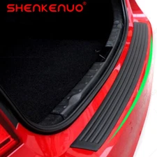 For Hyundai Rubber Car Rear Bumper Protector Trunk Sill Guard Scratch Pad Black