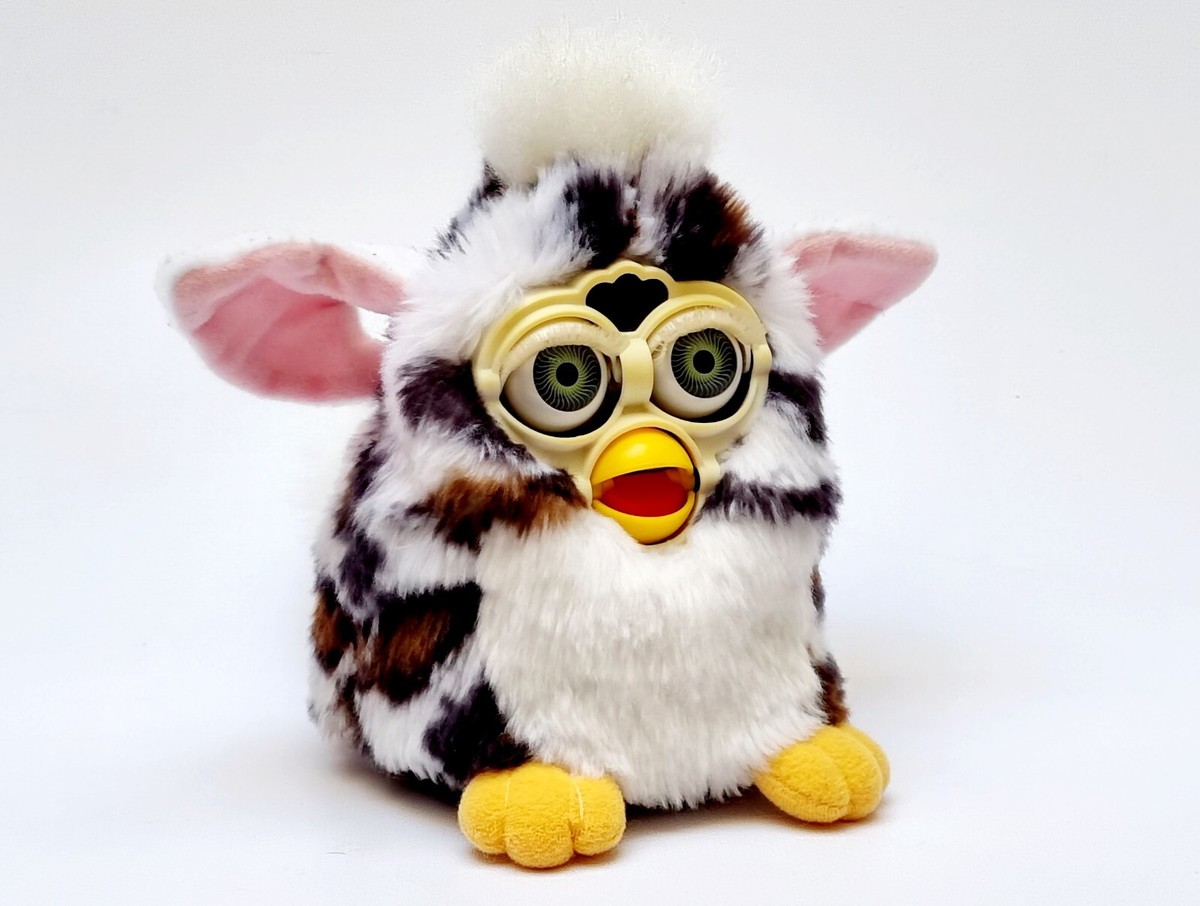 Vintage Furby 1998 Snow Leopard model 70-800 green eyes RARE | eBay