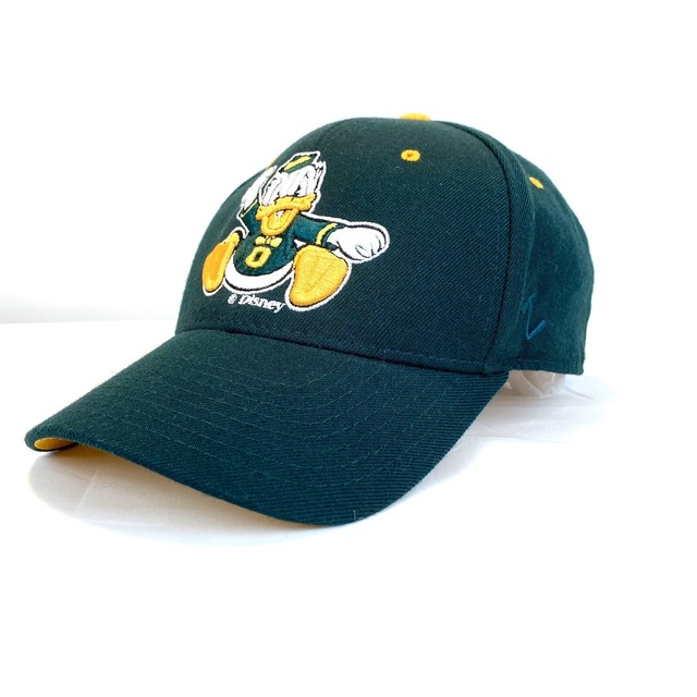 Oregon Ducks Disney Collab Fitted Hat Donald Duck Green Embroidered