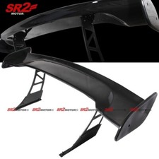 Universal 57 Inch Glossy Carbon Look Abs Down Force Gt High Wing Trunk Spoiler