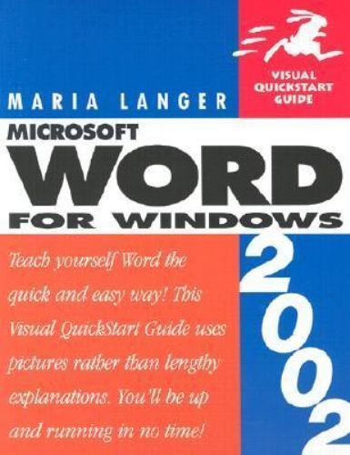 Visual Quickstart Guide Ser.: Word 2002 for Windows : Visual QuickStart ...