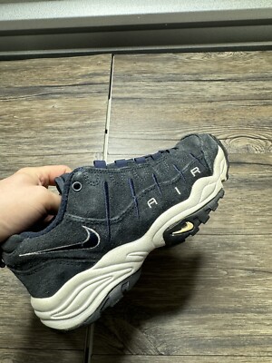 Vintage 90s Nike Air Turf Blue Suede Chunky Sneaker Sz 6
