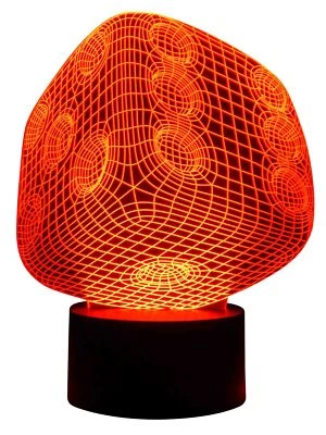 Originelle 3D LED-Lampe Spiel-Würfel Multicolor Farbwechsellicht Wohnzimmerlampe - Bild 1 von 4