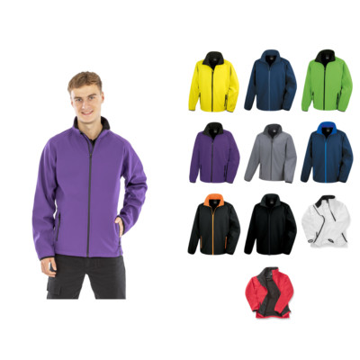 Result Core Printable Softshell Jacket R231M - Men's Long Sleeve Jacket