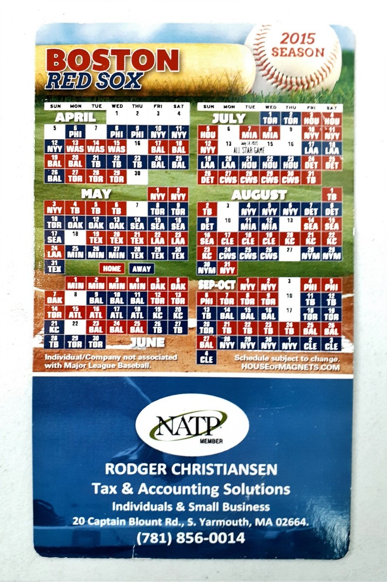 Boston Red Sox Magnet Schedule 2015 Season Magnetic 423 | eBay boston-red-sox-magnet-schedule-2015-season-magnetic-423-ebay