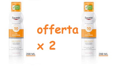 EUCERIN OIL CONTROL DRY TOUCH 50 BODY SUN SPRAY TRANSPARENT Angebot 2 Stück