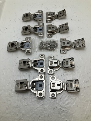 Salice 106 Degree 9/16'' Overlay, Hidden Hinge Soft Close Lot Of 10