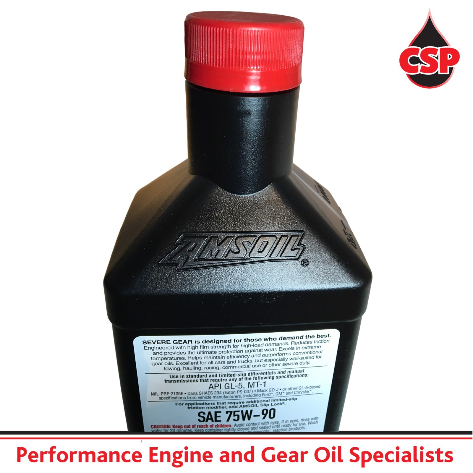 AMSOIL Severe Gear Lube SAE 75W90. Extreme Gear Oil 75W90. 1 US Quart