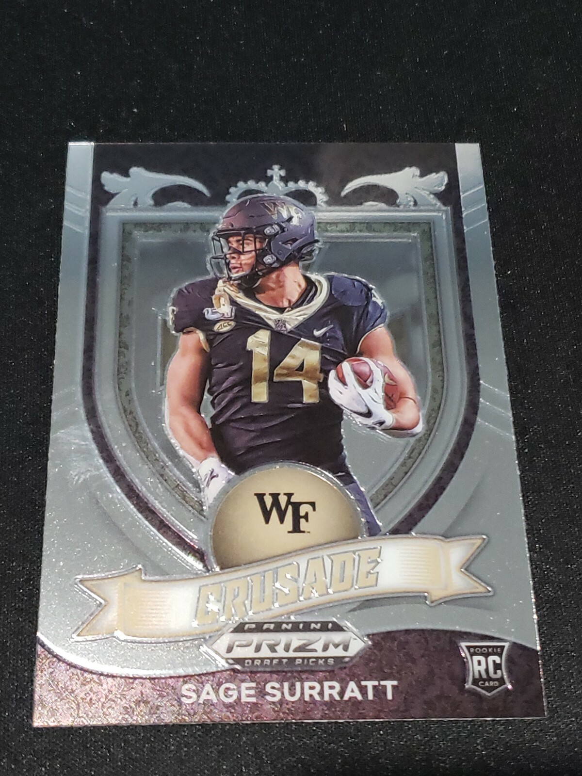 2021 Prizm Draft Picks Base Crusade #177 Sage Surratt RC ROOKIE Wake Forest PWE