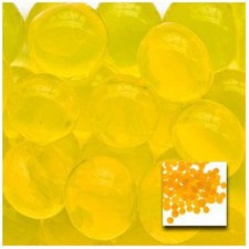 One Pound Vase Filler YELLOW Deco Beads Water Storing Gel 1lb Makes 12 Gallons
