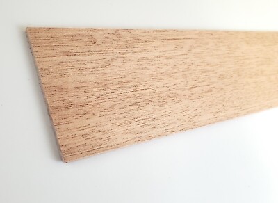 Mahogany Wood Slat Plank 1/8'' Thick x 3'' Wide x 12'' long Kiln Dried Woodworking