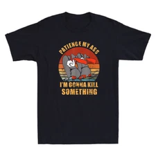 Patience My Ass I'm Gonna Kill Something Funny Vultures Meme Retro Men's T-Shirt