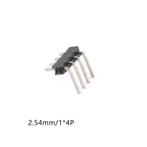 2.54mm Male PCB Single Row Righ Angle Pin Header Strip Connector 1*2Pin~1*40Pin - Picture 7 of 15