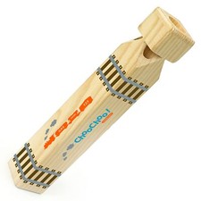 Large Wooden 4-Tone Realistic Sounding Steam Engine Train Whistle Wooden Trai...