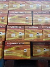 Advance 5 Mil Blue Exam Nitrile Gloves Latex Powder-Free Size XL 1000 PCs