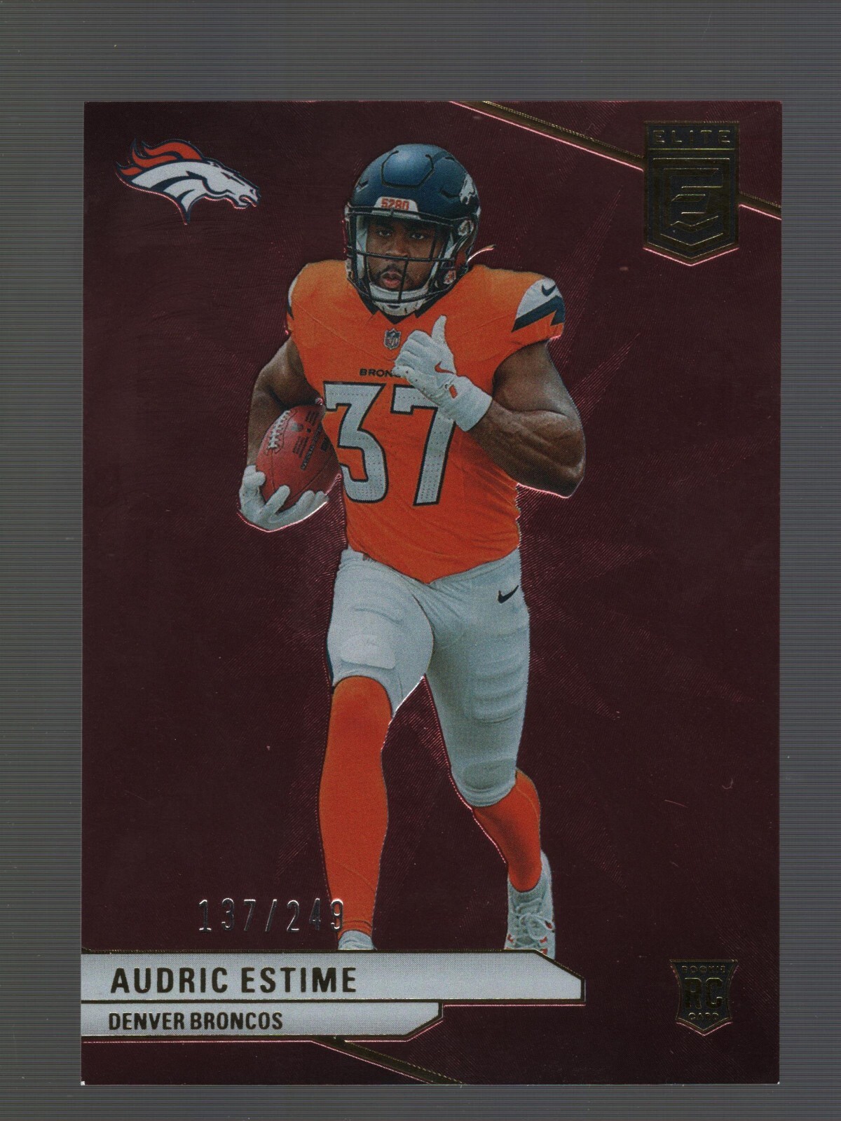 2024 Donruss Elite AUDRIC ESTIME Maroon Rooke RC #119! 137/249