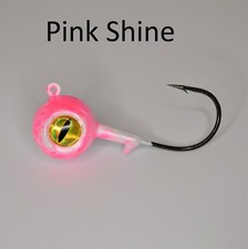 Big Eye Ball Jigs 3PK, Fluke, Flounder, Striper, Rattle, Gulp jigs, Bluefish