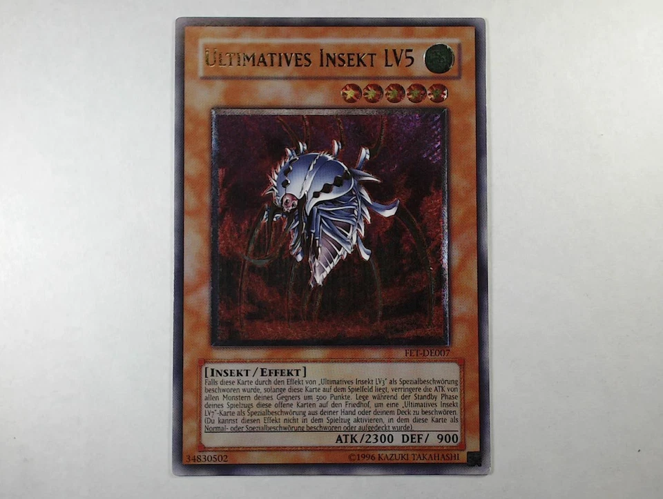 Yugioh ULTIMATIVES INSEKT LV5 , fet-de007 Ultimate Rare deutsch Near Mint  - Bild 2 von 4